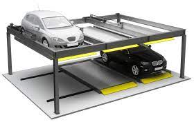 3) the parking lot has motorcycle spots, compact spots, and large spots. Puzzle Parking Systems Kleemann