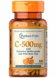 Puritan S Pride Vitamin C 500 Mg With Bioflavonoids Rose Hips 100 Caplets Puritans Pride Vitamins For Vegetarians Vitamins