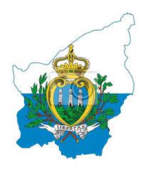 Bandera de san marino (es); San Marino Karte Flagge Leinwandbilder Bilder Mapping Patriotischen Clipping Pfad Myloview De