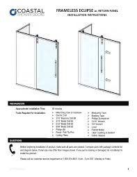 We did not find results for: Installation Instructions Coastal Shower Doors