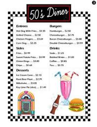 Check spelling or type a new query. 1950 S Diner Menus By Emily Wilcox Teachers Pay Teachers Diner Menu Diner Party Diner