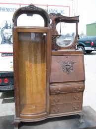 This Is An Oak North Wind Secretary Book Case With Birdseye Maple Behind The Book Shelve Areas Antique Furniture Antique Secretary Desks Gorgeous Furniture