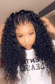 39 Latest Weave Ponytails Hairstyles For Black Women To Copy In 2020 Curly Braided Hairstyles Natural Hair Styles Front Lace Wigs Human Hair