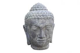 Weitere ideen zu buddha statuen, buddha kopf, statuen. Buddha Kopf Steinguss Antikfinish 50 Cm Garten Wetterfest