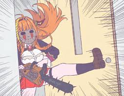 A child dragon (3,500 years old is young in dragon years) who is fond of human culture. Coco With A Chainsaw Kiryu Coco Know Your Meme