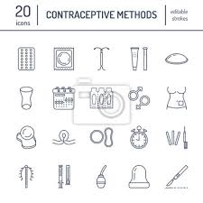 Warum verhütung gelegentlich nicht wirkt. Verhutungsmittel Methoden Symbole Geburtenkontrolle Ausrustung Wandposter Poster Sterilisation Medicals Koitus Myloview De