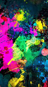Colorful Paint Splatter Iphone 6 Wallpaper Painting Wallpaper Artistic Wallpaper Painting