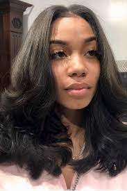45 Amazing Middle Part Sew In Hairstyles Curly Girl Swag Natural Hair Styles Curly Hair Styles Curly Hair Styles Naturally
