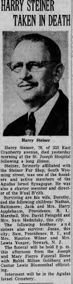 Obituary for HARRY STEINER (Aged 78)