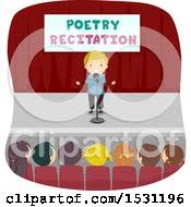 I wandered lonely as a cloud by william wordsworth. Royalty Free Rf Recitation Clipart Illustrations Vector Graphics 1