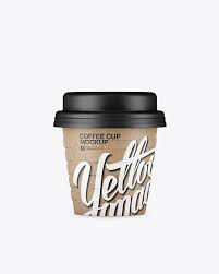 Download Kraft Small Coffee Cup Mockup Front View In Cup Bowl Mockups On Yellow Images Object Mockups Small Coffee Cups Mockup Free Psd Free Mockup PSD Mockup Templates