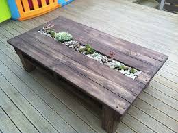 Wooden Pallet Table With Planter Muebles Con Palets Jardin Muebles Hechos Con Palet Muebles De Pales De Madera