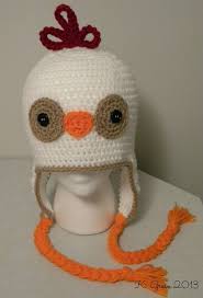 This free novelty knitting pattern is for a chicken hat is made predominantly from chunky knitting yarn. Crochet Chicken Earflap Hat Diy Pattern Heavenly Homestead