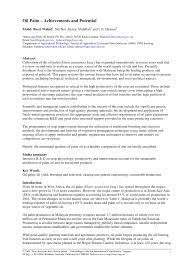 In africa, where oil palm plantation developers have now focused their sights, only nigeria currently generates any the dutch introduced oil palms to indonesia in the middle of the 19th century11, and malaysia began establish oil palm plantations would result in more massive emissions of co2. Pdf Oil Palm Achievements And Potential