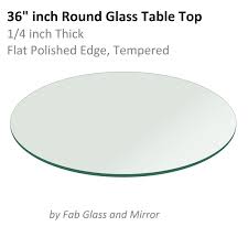 Glass Table Top 36 Inch Round 1 4 Inch Thick Flat Polish Tempered Glass Top Table Round Glass Table Top Glass Table