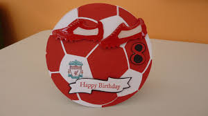 The first new football card company of the new millennium is also the first to offer the ability to make your own custom football cards directly on the iphone, ipod touch or ipad. Football Birthday Card My Grandson Supports Liverpool So I Thought I D Make This Card For His 8th Birthday Hope Y Birthday Cards Football Birthday Card Craft