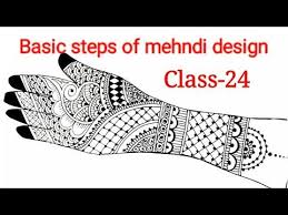 Basic Steps Of Mehndi Design Class 24 Karwa Chauth Diwali Special For Beginners Tutorials Youtube In 2020 Mehndi Designs Mehndi Bridal Mehndi Designs