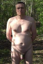 Naked male slave