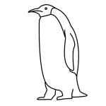 Draw a large curved shape with a smaller curve underneath it for this. How To Draw A Baby Penguin