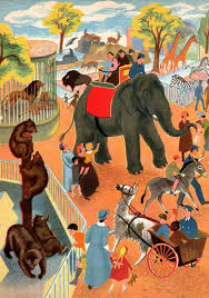 Clifford Webb From A Visit To The Zoo C1954 Zoo Art Zoo Drawing Children S Book Illustration
