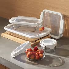 Anchor hocking 4 piece nested mixing bowls set. Anchor Hocking Bake And Store 10 Piece Set Reviews Crate And Barrel
