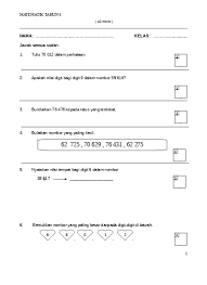Ujian diagnostik matematik tahun 4 pen. Ujian Mac Bahasa Iban Tahun 4 K2