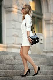 Black And White Outfits Just The Design Brooklyn Blonde Fashion White Short Dress