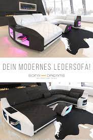 Wohnlandschaft Swing U Leder Leder Wohnzimmer Modernes Ledersofa U Couch