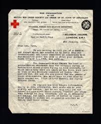 Join us today by making a donation. Letter From British Red Cross To Mrs K Wynn Ibcc Digital Archive