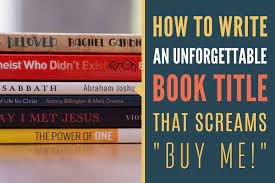 Get clarity on your book goals. How To Write Good Book Titles