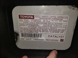 Ultra low emission vehicle (ulev). Is This A California Or Federal Emissions Regulation Catalytic Converter On My 2003 Camry Toyota Nation Forum
