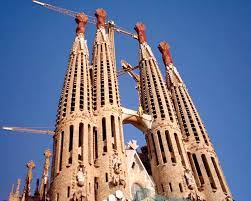 Park guell in barcelona, spain. Sagrada Familia Barcelona By Antoni Gaudi E Architect