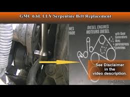 Duramax 6 6l Lly Serpentine Belt Replacement For Beginners