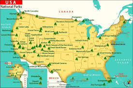 Amazon Com Usa National Park Map Laminated 36 W X 22 5 H Office Products
