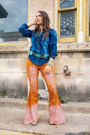 Highlight your legs with this pair of bell bottom jeans that are made of soft and breathable fabric. Pants Flares Wide Leg Bells Classy Cowgirl Co