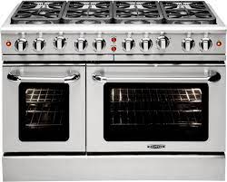 Built to last, with all heavy duty stainless construction why this ranges is superior to other ranges in the same price range !! Capital Mcr488l 48 Inch Freestanding Gas Range With 8 Sealed Burners Double Oven 7 6 Cu Ft Total Capacity Continuous Grates Stay Cool Infrared Broiler Convection Oven Removable Door And 19 000 Btu Power Flo Liquid Propane