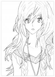 Anime has become popular outside the asian countries as here is a colouring sheet of goku, the archetype of modern anime lead characters. Manga Anime Coloring Pages For Adults