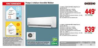Home » pompe à chaleur » pompe a chaleur multi split brico depot. Offre Pompe A Chaleur Reversible Webber Chez Brico Depot