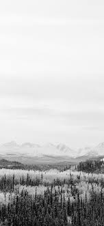 Winter Mountain Wood Nature Snow Bw Iphone X Wallpaper Cool Wallpapers For Phones Wallpaper Iphone Neon Phone Wallpaper Images