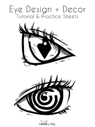Female Anime Eye Drawing Design Printable Pdf Jeyram Art We can assume this is some sort of eyeliner, or not, as you wish.