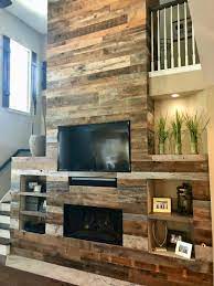 It was all perfectly uniform cut, making it instantly ready to use for our project. Reclaimed Wood Fireplace 2 Made In The Shade