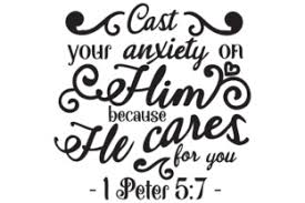 Download Cast Your Anxiety On Him Because He Svg Cut Files Cricut Svg File Photos Graphics Fonts Themes PSD Mockup Templates