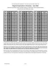 geometry common core regents august 2018 score conversion