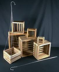 Diy wooden orchid box (step 5) · 5. Garden Baskets Pots Window Boxes 7 Inch Square Teak Orchid Basket Vanda Pot Wooden Wood Baskets Slat With Hanger Garden Window