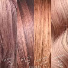 Image Result For Rose Gold Hair Color Chart Gold Hair