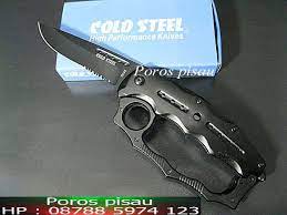 Apakah knuckle, karambit, dan pisau lipat ilegal? Knuckle Pisau Lipat Cold Steel B 098 Poros Pisau