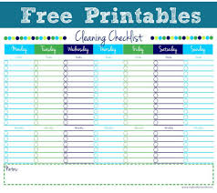 Cleaning Checklist Free Printable Cleaning Checklist