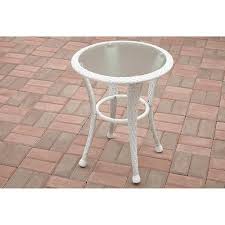 Better Homes And Gardens Azalea Ridge Outdoor Side Table White Walmart Com Outdoor Side Table Patio Side Table Better Homes