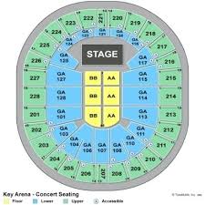 Key Arena Seating Chart Travelmoments Co