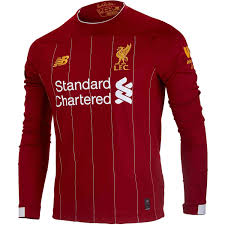 Show your support for liverpool this season with the latest liverpool kits online now at jd sports ✓ express delivery available ✓buy now you'll never walk alone with our range of liverpool fc merchandise. New Balance Liverpool L S Home Jersey 2019 20 Soccerpro